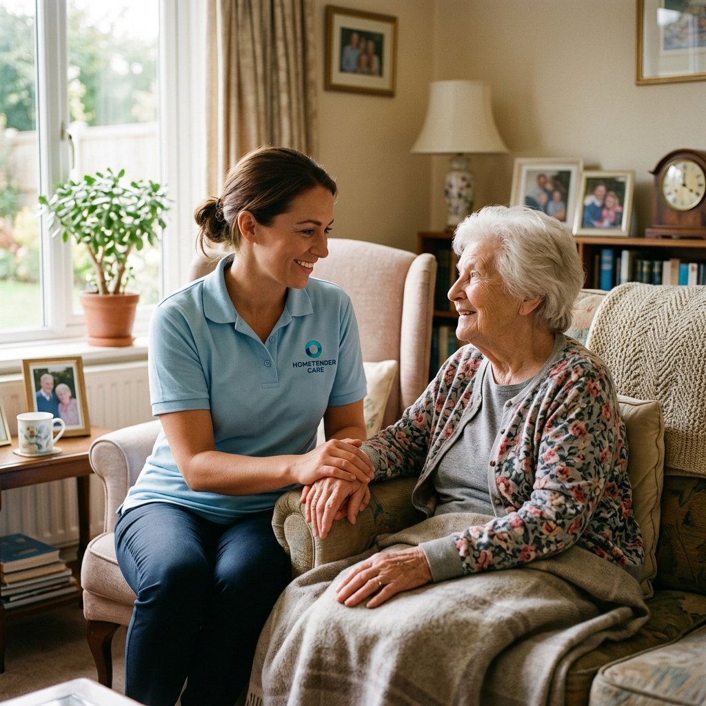 A carer holding the hand of an elderly dementia patient